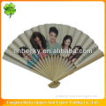 Portrait designs custom printed folding fanfan